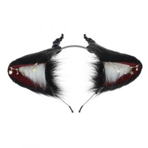 Serre-tête d'oreille de diable fait à la main - Accessoire de cosplay pour fête costumée (ZHKWLXS, neuf)