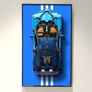 WETCEAOM Cadre pour Lego Technic Bugatti Chiron 42083, Tableau d'affichage Mural pour Lego Les Amateurs, Taille : 75x45 cm（Il n'y a Pas de modèle） (WETCEAOM Official, neuf)