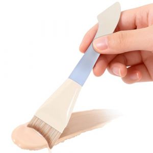 Uhngw Pinceau &agrave; de teint | Applicateur plat &agrave; poils doux | Pinceau de maquillage pour de teint | Pour cr&egrave;me anti-cernes pour femme, maison, voyage, f&ecirc;te, rendez-vous, mariage, No&euml;l (leshuy, neuf)