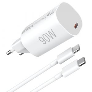 90W Chargeur Rapide avec C&acirc;ble USB C 1m pour Xiaomi 15 14 Ultra POCO F6 F7 X7 Pro, ACANDYA 67W Chargeur Turbo pour Redmi Note 14S 14T 13 Mix Flip Fold 3, Chargeur 45W pour Pad 7 Redmi Note 14 Pro (ACANDYA UK, neuf)