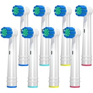 REDTRON Brossette Compatible avec Oral b Brosse à Dents Électriques, Sensitive Clean Têtes de Brosse à Dents de Rechange Fit Professional Care Vitality Pro Smart Genius Series (Paquet de 8) (Homelink EU, neuf)