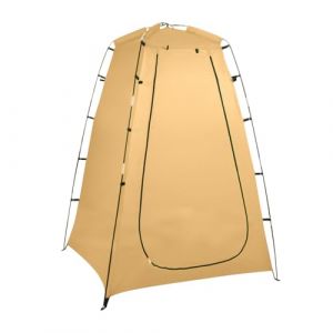 120x120x190cm Tente De Toilette Pop-up Tente De Douche De Camping Cabine Portable Anti-UV Toilette Mobile De Camping Tissu De Polyester À Revêtement Argenté 210T Toilettes Compactes (kuluoe, neuf)