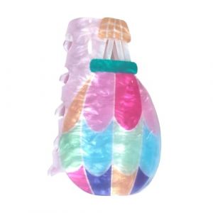 Pince à cheveux ballon de dessin animé, pince à cheveux en acrylique, petite pince à griffes pour femme, 1 pièce (lot de 1) (hongwuzhenxiaodianpu, neuf)