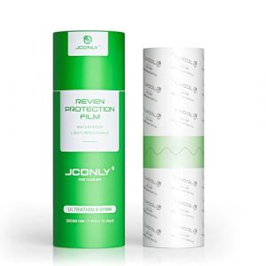Jconly Reven Pansement Tatouage Waterproof 20cm x 10m Seconde Peau Tattoo 0.01MM Maté Bandage Transparent imperméable Pansement Tatouage pour la Protection de la Peau Après le Tattoo (Jconly Direct-EU, neuf)