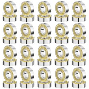 Lectorias 40 pi&egrave;ces Roulements &agrave; Billes 608zz, Skateboard Roulement &agrave; Rouleaux, M&eacute;tal Double Blindage Miniature Deep Groove pour Planches &agrave; roulettes, Longboard, Scooters, Patins &agrave; roues align&eacute;es (EDANA IRONWORKS S.R.L., neuf)