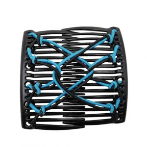 Pince &agrave; cheveux &eacute;lastique - Double peigne pour femme - Accessoire de cheveux magique extensible - Pour mariage, voyage, quotidien, rencontres et style d&eacute;contract&eacute; - Confortable et sti (Yiwrone, neuf)