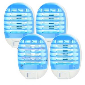 4 Pack Lampe Anti Moustique, Prise Anti Insectes Electrique, Anti-Insectes &Eacute;lectriques, Zapper de Moustique, Bug Tueur de Moustique pour L'int&eacute;rieur Chambre Cuisine Bureau (REACHING STAR UK, neuf)