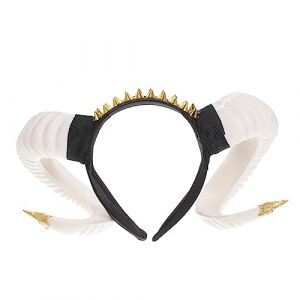 DEARMAMY -tête à griffes Accessoire déguisement Halloween bandeau de lapin cerceau de cheveux de cornes de diable loup cornes de chèvre cerceaux de cheveux de fête d'halloween résine (Telinei, neuf)