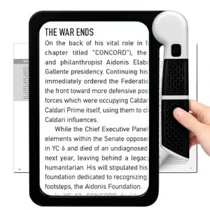 Loupe de Lecture Lumineuse- 3X Grand Portable Loupe Lecture Pleine Page, 48 Lumi&egrave;res &agrave; LED 3 Modalit&agrave; di Illuminazione, pour Les Personnes Malvoyantes Les Personnes &acirc;g&eacute;es Enfants (JRDM-FR, neuf)