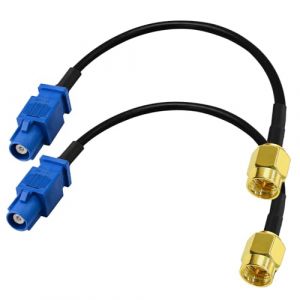 TUOLNK C&acirc;ble SMA vers Fakra C RG174 SMA m&acirc;le vers Fakra C m&acirc;le adaptateur plus long c&acirc;ble coaxial c&acirc;ble d'extension d'antenne WiFi pour v&eacute;hicule GPS navigation autoradio 6inch(15cm) 2pcs (TUOLNK Tech FR, neuf)