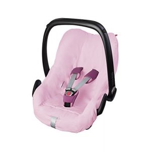ByBoom – Housse d'été universelle, 100 % coton, pour transat, siège auto,Maxi Cosi CabrioFix, City, Pebble, etc., conçu en Allemagne, fabriqué dans l’UE, couleur : rose (Babyundmehr Germany, neuf)
