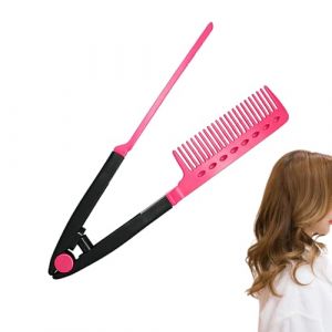 Wimnqie Peigne Lisseur Pour Cheveux | Lisseur De Coiffure Avec S&eacute;paration Des Cheveux,Brosse &Agrave; Lisser Pour Coiffure,Pour Un Usage &Agrave; La Maison, En Voyage, Pour Les Sorties, &Agrave; L'h&ocirc;tel Et Pour Les (meiapiao, neuf)