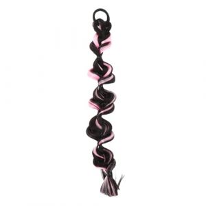 FRCOLOR rallonge de queue de cheval extension de queue de cheval tressée extensions de cheveux pour tresses extension de queue de cheval à bulles Fil haute température rose (Laners, neuf)