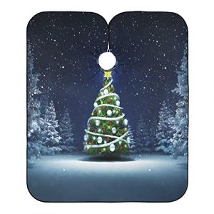 Sapin De Noël Enneigé En Hiver Cape De Cheveux Accessoires Blouse Coiffeur Imperméable Cape De Coupe Pour Instituts De Beauté Coiffeurs Barbiers 140X168Cm (guangzhouhongchenmaoyishanghanggerenduzi, neuf)