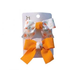Lot de 2 épingles à cheveux multicolores pour femme - Décoration pour étudiants - Pour remise de diplôme, travail quotidien - Orange (whxinmeirun, neuf)