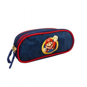 mybagstory - Trousse Scolaire Super Mario &ndash; Double Compartiment &ndash; 22,5 x 9,5 x 7,3 cm &ndash; Fermeture zipp&eacute;e &ndash; Trousse gar&ccedil;on &eacute;cole Primaire (Mon jouet pr&eacute;f&eacute;r&eacute;, neuf)