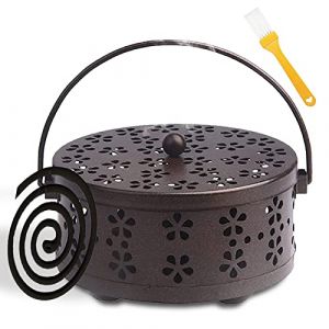 Support de Bobine de Moustique, Support de Bobine D'encens, Support Spirale Anti Moustique Portable, Métalliqu, Support Spirale Anti Moustique pour Salon, Chambre à Coucher, Extérieur (Gulaill, neuf)