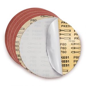 FEIHU Disque de Ponçage 230 mm. 9 inch Disques abrasifs，Papier abrasif autocollant (PSA) Grain 5 X P 60/80/120/180/240/320 pour ponceuse stationnaire à bande et à disque (30pcs) (Leopard Twin, neuf)