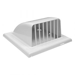 Vent Systems Grille d'aération de 10 cm avec pare-oiseaux et amortisseur de retour – Valve anti-retour – Grille d'aération (true cloud shop, neuf)