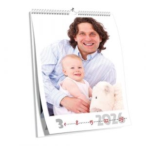 KALVOS Calendrier photo fran&ccedil;ais 2026, calendrier mural A3 et A4, calendrier annuel &agrave; personnaliser, calendrier mensuel, cadeau parfait, calendrier de bricolage, calendrier 2026 (Kalvos, neuf)