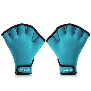 TAGVO Gants de Natation Gants Aquatiques Résistant à l'eau Gants Néoprène Palmés Gants d'entraînement pour Homme Femme Adulte Fitness Nage Surf Bain Gants Piscine Aqua Gants (lipsd eu, neuf)