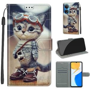 Coque pour Honor X7, Coque Honor Play 30 Plus,Etui Protection Housse Premium en Cuir de Portefeuille en Cuir Fermeture Magn&eacute;tique Flip Case pour Honor X7 / Honor Play 30 Plus (DIKAS, neuf)
