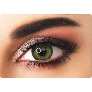 ADORE - Lentilles de Contact de Couleur Sans Correction PEARL - Lentilles de Couleur Trimestrielles + Étui Personnalisé Gratuit - Lentille Couleur (VERT/PEARL) (Color Lenses, neuf)