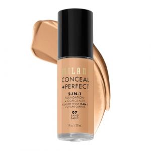 MILANI Conceal + Perfect Fond de teint 2 en 1 + correcteur Sable (Fast Media Ships From USA, neuf)