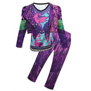 laughZuaia Fancy Dressing Up Costume amusant + veste + pantalon - Descendants 3 fois Evie classique - Costume d'Halloween pour adultes et enfants - Cadeaux pour adultes et enfants (160, fois) (Lianglucky, neuf)