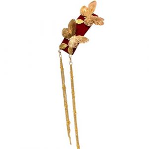 Pince à cheveux élégante en forme de papillon - Accessoires de coiffure pour costume ethnique classique (HongyiFushi, neuf)