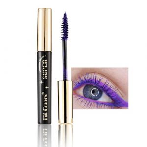 Mascara coloré imperméable, volume et curling - Violet - Volume et longue durée - Pour Noël, Halloween, fête, maquillage des yeux - Violet (IZSUMMER BEAU, neuf)