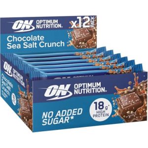 Optimum Nutrition Crunchy Protein Bar (12x55g) Chocolat Sel de mer Crunch (MyFit24, neuf)