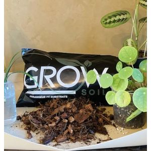 4L Eclats de Coco pour substrat de Plante, pour orchidée. Produit Naturel pour Le surfassage ou Le paillage de Vos Plantes en Pot. Bonne aération du substrat et rétention d'eau (Grow-Win, neuf)