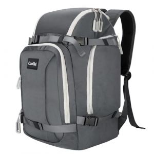 Coolfel Sac &agrave; Dos pour Chaussures de Ski, 50L Sac &agrave; Dos de Voyage pour Ski avec Compartiment pour Casque, pour Snowboard, Patins ou Rollers, Sports d'hiver (HEBOKJ, neuf)