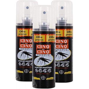 Cinq sur Cinq - Protection Contre Les Moustiques (3) Spray Tropic 100 ML - Lot de 3 x 100ml (PHARMACIE BASTILLE ONLINE, neuf)