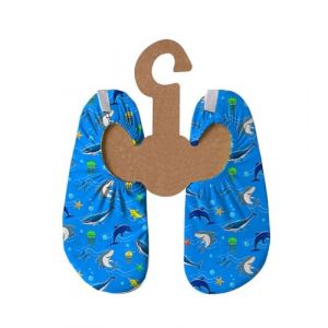 Chaussures de Plage pour Enfants - Chaussures de Ballet Antid&eacute;rapantes - Chaussures de Bain Yoga Piscine, Noires avec Dinosaures Color&eacute;s, en Diff&eacute;rentes Tailles, 21/23 EU (get2trade, neuf)