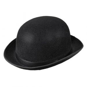Boland 04002 - Chapeau pour adultes Antoine, chapeau melon, noir, gangster, ann&eacute;es 20, couvre-chef, accessoire, f&ecirc;te de th&egrave;me, carnaval (SPARKLERS CLUB, neuf)