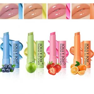 Holzsammlung 4pcs Baume à LèVres Hydratant Kit De Soin Des LèVres Pour Les LèVres à Saveur De Fruits(A) (TeencentsMallEU, neuf)