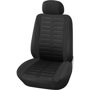 Upgrade4cars Housse de Siège de Voiture Avant pour Conducteur | Couvre Siege Universelle en Noir | Accessoire Auto Universel (upgrade4cars, neuf)