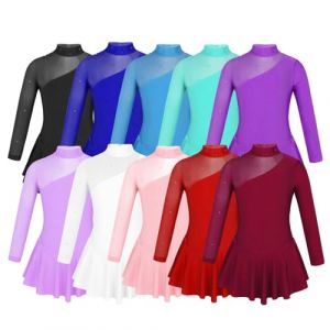 Barielle - Robe de danse, robe de bal, robe de bal, garde dance, patinage artistique, une pi&egrave;ce avec body, Bleu royal, 134-140 cm (Online-Versand-Grafenau GmbH, neuf)