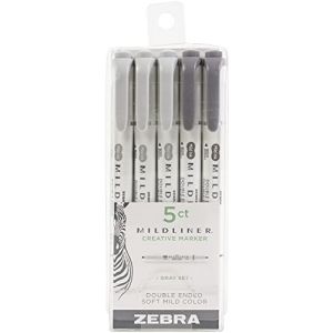 Zebra MILDLINER HIGHLTR DBL GRIS 5PK (WHI-Tilburg, neuf)