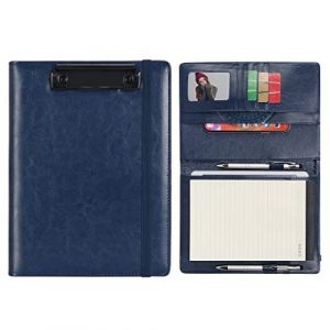 Wonderpool Porte Formulaires Documents Conférencier Portfolio Porte Bloc Range Documents, Trieur Organiseur Portfolio Planchettes Porte-formulaires pour Bureau Voyage école (A5,Bleu) (Wonderpool eu, neuf)