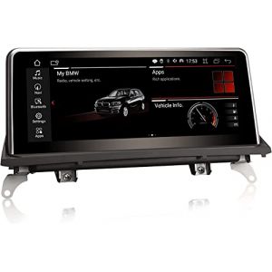 Erisin 10.25 Pouces 8-Cœurs 4Go+64Go Android 14 Autoradio GPS pour BMW X5 E70 X6 E71 CCC Système Soutien CarPlay IPS Touch Screen iDrive Canbus OEM Radio Bluetooth Dab+ Android Auto WiFi USB TPMS (ErisinofficialDVD, neuf)