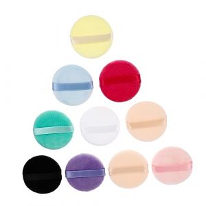 FOMIYES 10pièces Houpette De Maquillage Éponge Pour Poudres Applicateurs Cosmétiques Confortables Pour Filles Et Femmes (Yaoys, neuf)