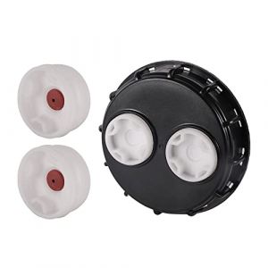 FOGWOWO IBC Bouchon de r&eacute;servoir 163 mm,couvercle de r&eacute;servoir IBC Ventil&eacute; Couvercle Respiratoire avec Bouchons de Rechange 2" pour Vanne Cuve 1000l,Reservoir eau de Pluie,Conteneur (FOGWOWO, neuf)