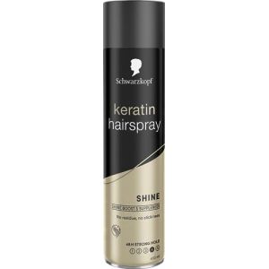 Schwarzkopf Spray coiffant &agrave; la k&eacute;ratine pour cheveux, brillant, finition douce et brillante sans r&eacute;sidus, pas de colle et protection contre l'humidit&eacute;, 400 ml (Generation-LowCost, neuf)