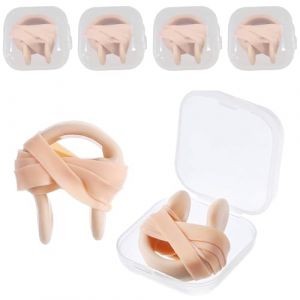 6 Pièces Pince Nez Natation, Étanche Pince-Nez en Silicone avec Bande Élastique Boîte de Rangement, Pince-Nez de Natation pour Natation Plongée Surf, Réutilisable Pince Nez Piscine pour Enfant Adulte (HB ELECTRONICS LIMITED, neuf)