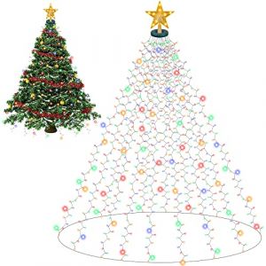 Herefun Guirlande Lumineuse Sapin de Noel, 400LED 16 x 2m Rideau Lumineux Sapin de Noel, Chaîne lumineuse pour sapin de Noël, LEDs Guirlandes Lumineuses Lumières de Noël pour 1,5-2,8m Sapin (Couleur) (Herefun, neuf)