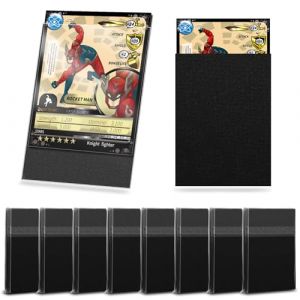 YSWOVUO 400 Pcs Protection Protege Carte, 66 x 91mm Taille Standard Pochette Carte, Sleeve Carte pour Cartes à Collectionner Comme les Compatible avec Cartes Pokemon Magic Yugioh Photo, Noir (NECCO CENZO S.R.L, neuf)