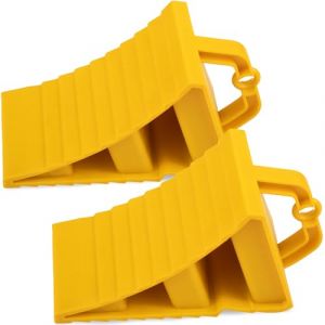 GAsupply Lot de 2 cales de roue en plastique avec poignée pour voiture, remorque, caravane, camping-car (GAsupply, neuf)